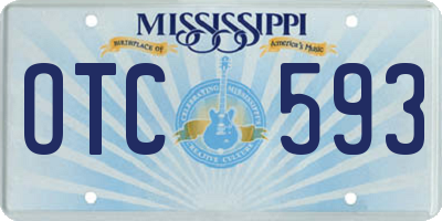 MS license plate OTC593