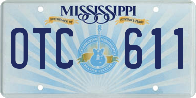 MS license plate OTC611