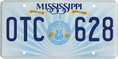 MS license plate OTC628