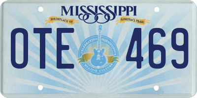 MS license plate OTE469