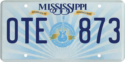 MS license plate OTE873