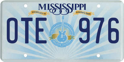 MS license plate OTE976