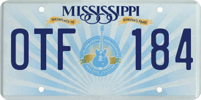 MS license plate OTF184