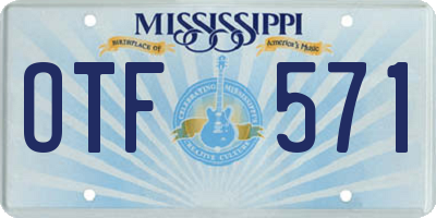 MS license plate OTF571