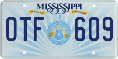 MS license plate OTF609