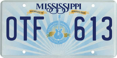 MS license plate OTF613