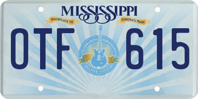MS license plate OTF615