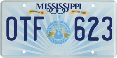 MS license plate OTF623