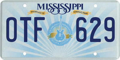 MS license plate OTF629