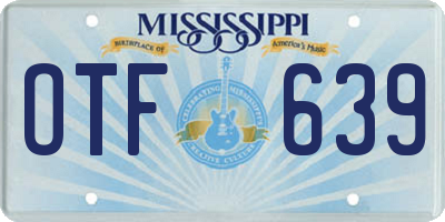 MS license plate OTF639