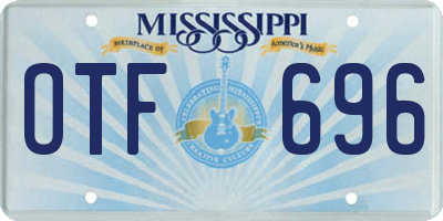 MS license plate OTF696