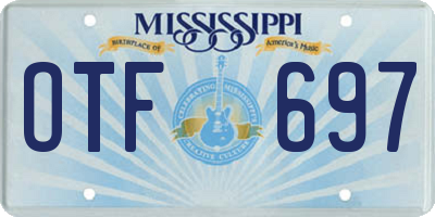 MS license plate OTF697