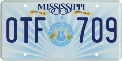 MS license plate OTF709