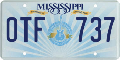 MS license plate OTF737