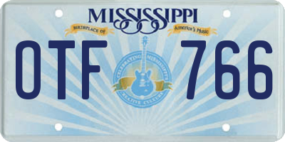 MS license plate OTF766