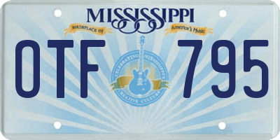 MS license plate OTF795