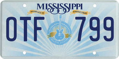 MS license plate OTF799
