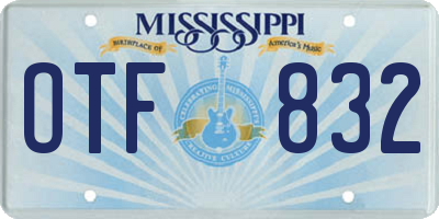 MS license plate OTF832