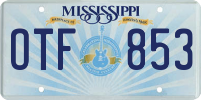 MS license plate OTF853