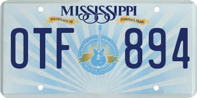 MS license plate OTF894