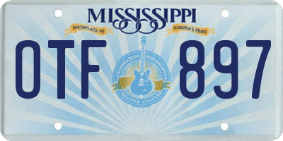 MS license plate OTF897