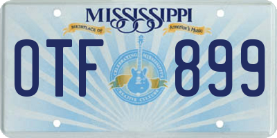 MS license plate OTF899