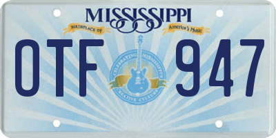 MS license plate OTF947