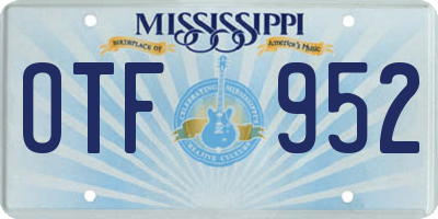 MS license plate OTF952