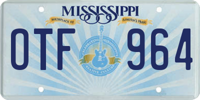 MS license plate OTF964