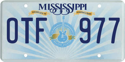 MS license plate OTF977