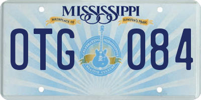 MS license plate OTG084