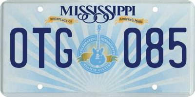 MS license plate OTG085