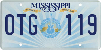 MS license plate OTG119