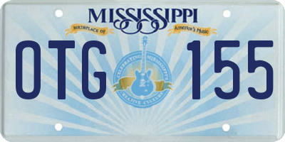 MS license plate OTG155