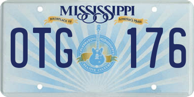 MS license plate OTG176