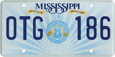 MS license plate OTG186