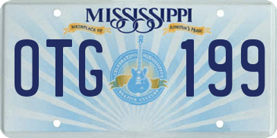 MS license plate OTG199