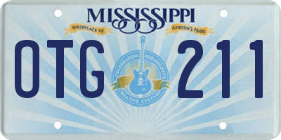 MS license plate OTG211