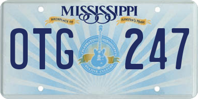 MS license plate OTG247