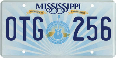 MS license plate OTG256