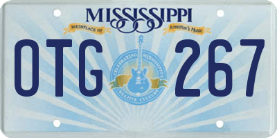 MS license plate OTG267