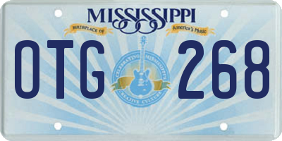 MS license plate OTG268