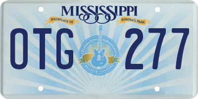MS license plate OTG277