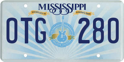 MS license plate OTG280