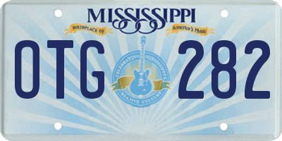 MS license plate OTG282