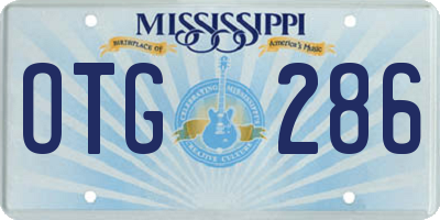 MS license plate OTG286