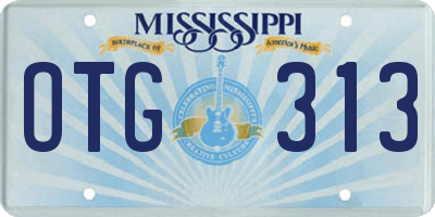 MS license plate OTG313