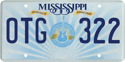 MS license plate OTG322