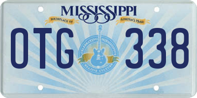 MS license plate OTG338