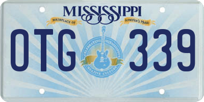 MS license plate OTG339